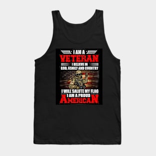 Black Panther Art - USA Army Tagline 19 Tank Top